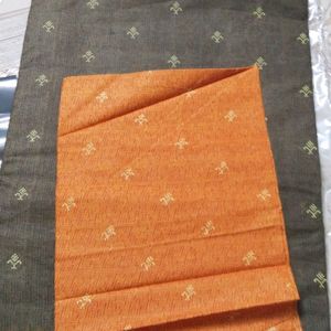 Cotton Saree With Contrast Blouse