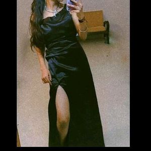 Slit Dress Black