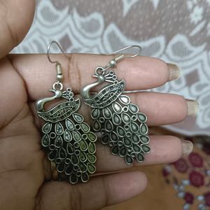 Three Oxidise Earrings Combo