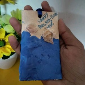 Handmade Ocean Clay Bookmark