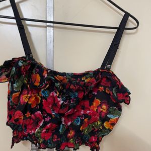 Women Floral Crop Top