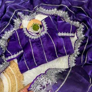 VIRANGI SAREES With Stitch Blouse