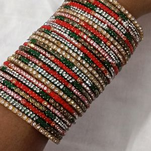 Bridal Bangle Set Red And Green