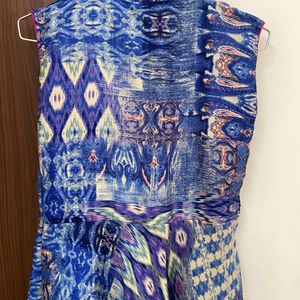 Fusion Flary Abstract Print Gown