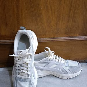 Puma White-Grey Sneakers