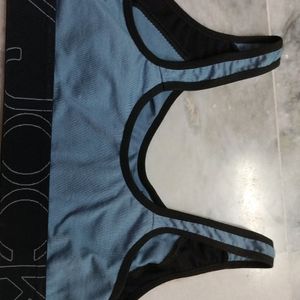 Women Blue Sports Bra