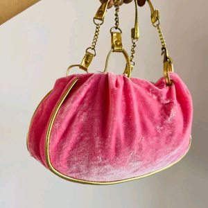 Princess Glam cute velvet trendy handbag