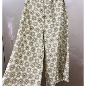 YELLOW KURTA PLAZZO SET WITH DUPATTA