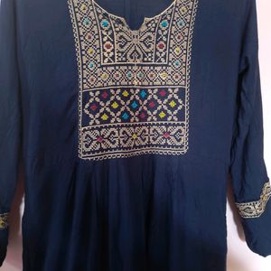 Navy Blue Kurta