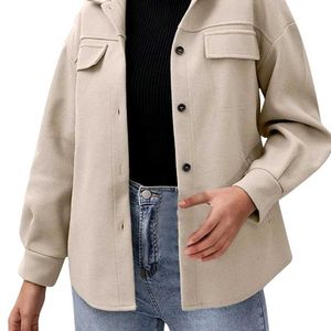 Causal  Loose Shacket Jacket