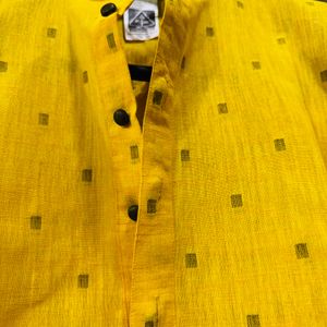 Haldi Yellow White Kurta Pajama