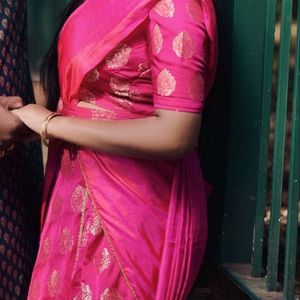 Pink Color Pure Banarasi Lehenga