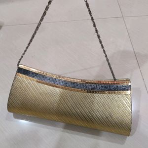 Golden Mini Fancy Handbag