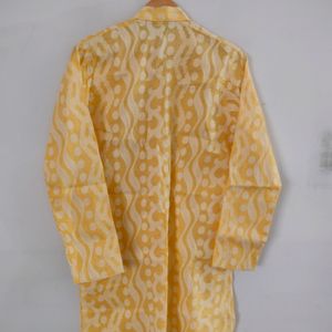 Yellow Casual Kurta (Men's)