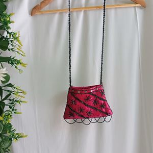 Embroidered Sling Bag For Girls/Kids