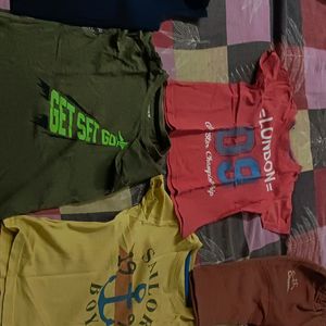 Set Of 10 T -shirts And 2 Shirt & 1 Pant