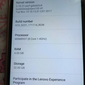 Lenovo K6 Power (K33a42) In Working Condition