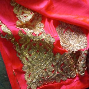 Silk Saree With Grand Embroidery