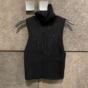 Zara Knitted Embellished cropped Top S