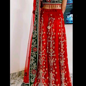 Red Bridal Lehenga