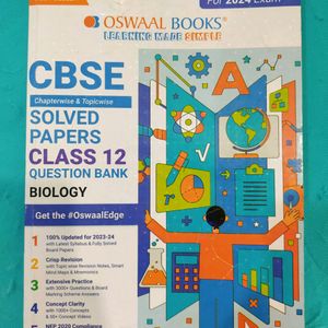 Oswaal CBSE class 12 Biology 10 Years Book