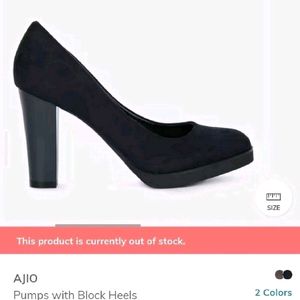 Ajio Pumps With Block Heels