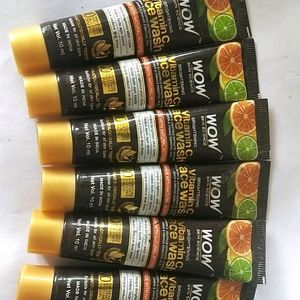 WOW SKIN  UBTAN / VITAMIN-C FACE WASH PACK OF 4