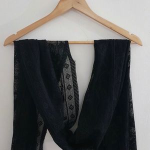 Pretty Black Scarf🌸#scarf #stole #womanwear