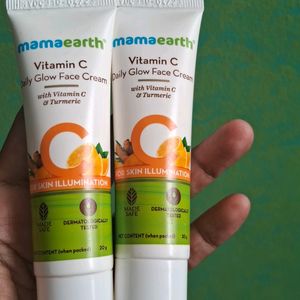 Mamaearth Vitamin C Daily Glow Face Cream Pack 2