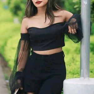 Offsholder Stylish Black Top