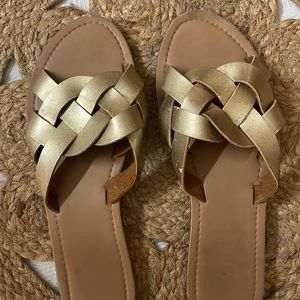 Braided Golden Flats