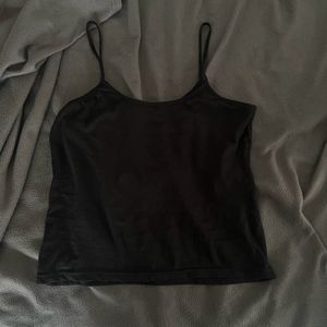 BABY BLACK Y2K TANK TOP PINTEREST AESTHETIC