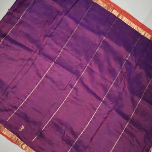 Pure Kanchi Pattu Saree 💜🧡