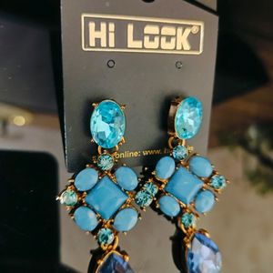 Blue Crystal Earrings