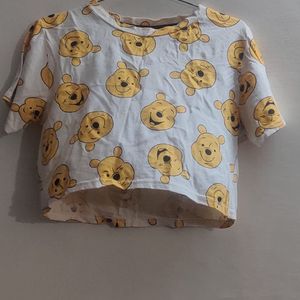 Cotton Crop Disney Top With Cool Print On It