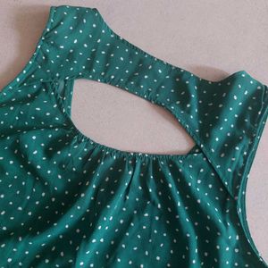 Back Styled Polka Dot Top