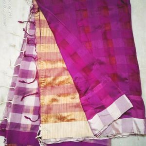 Purple Handloom Saree  🤗