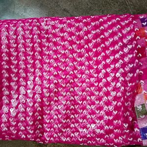 Rose Pink Colour Saree