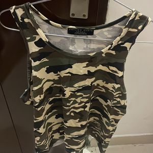 Army Print Vest