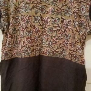 Brown Cotton Kurta