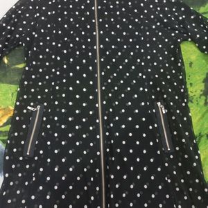 Stylish Soft Neted Polka Dotted Top