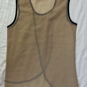 Nude Formal Top