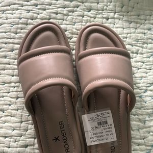 ROADSTER Grey Open Toe Flats (Brand New With Tag!)