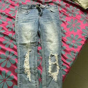 Forever 21 Ripped Jeans