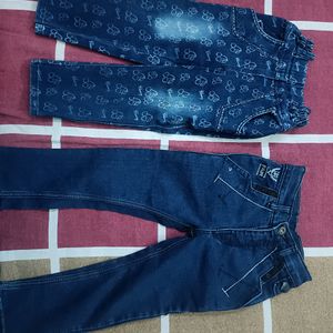 Combo Of 2 Jeans For 4-5 Years Old Girl