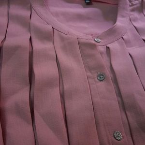 Pink Colour Kurta Oversized/Free Size