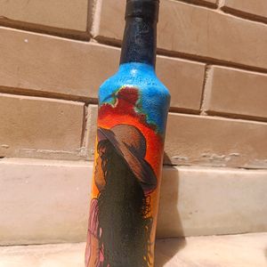 Aesthetic Hand-painted Bottle Art/ Painting