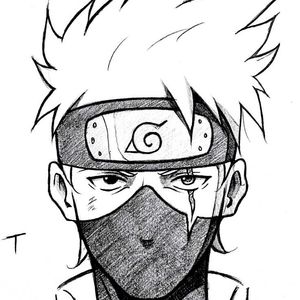 Kakashi Hatake Sketch Only In 100