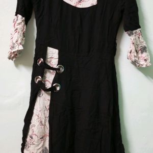 Black And White Kurthi