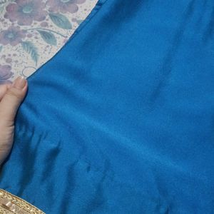 Cotton Blend Satin Saree